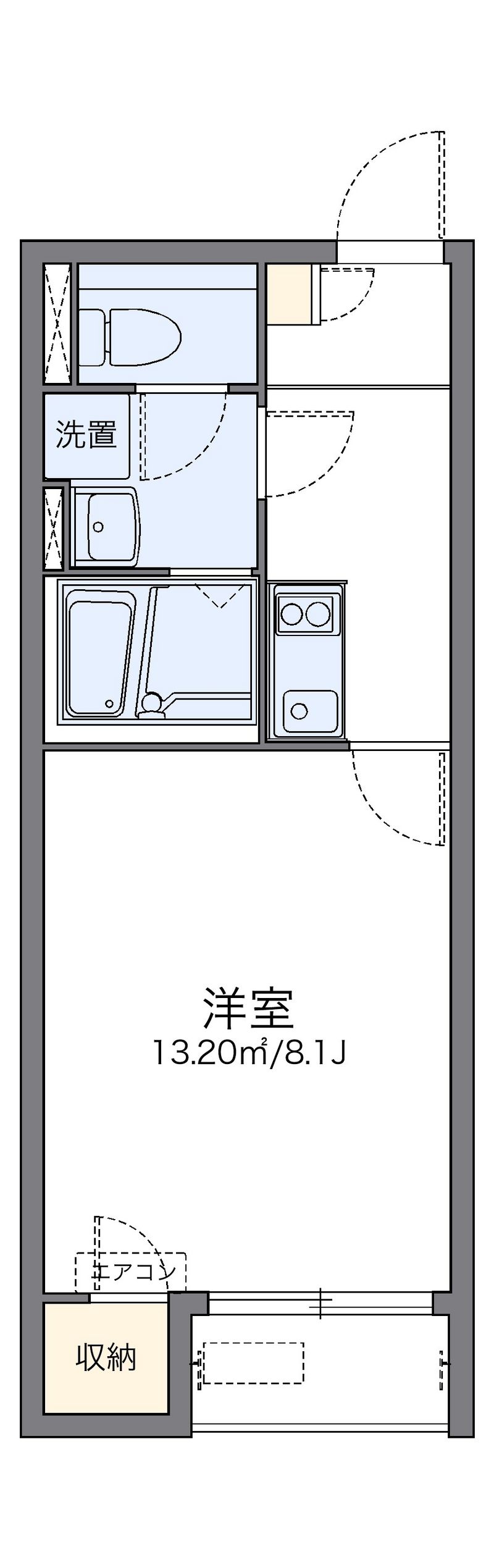 レオネクストグリーンサイド大沼 間取図