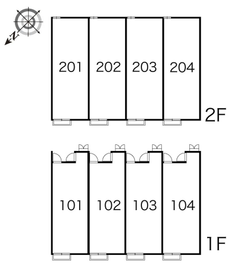 レオパレスシクラメン 間取り配置図