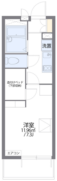 レオパレスＮＩＳＨＩＵＲＡ 間取り図