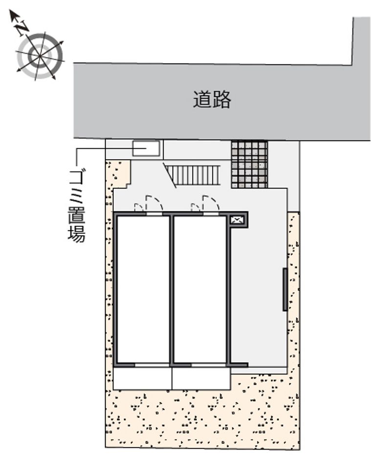 レオパレス門咲 配置図