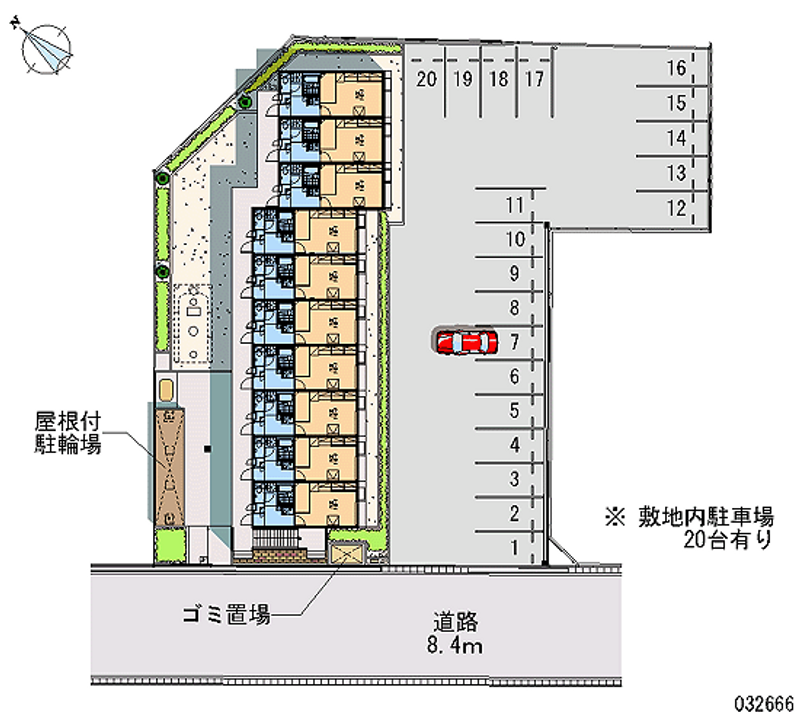 レオパレス港 月極駐車場