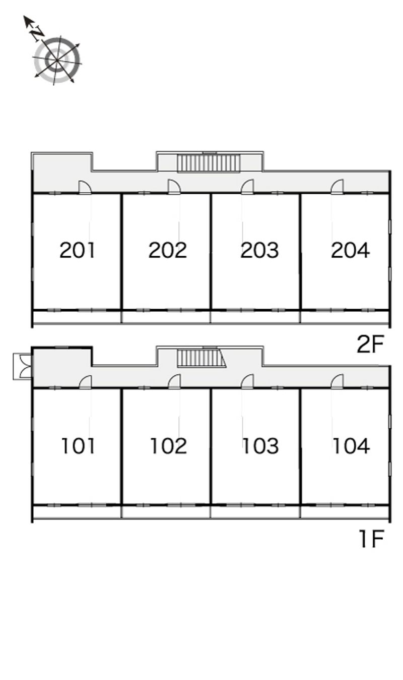 レオパレスドミールＡ館 間取り配置図