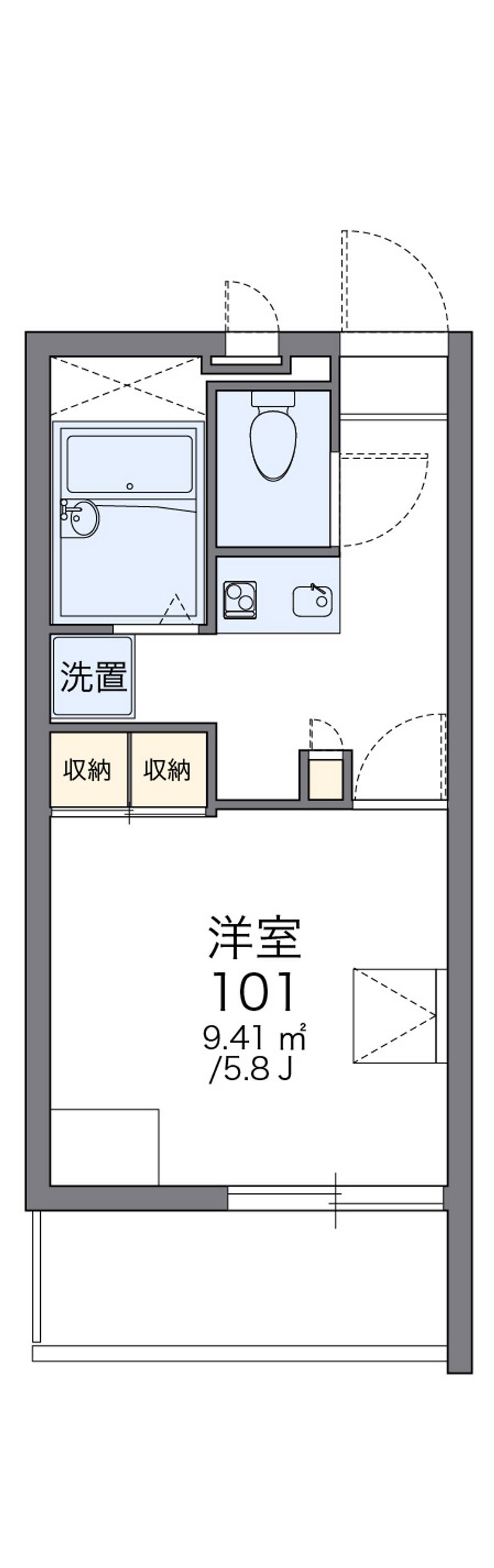 レオパレスゴールドヒルズ 間取図
