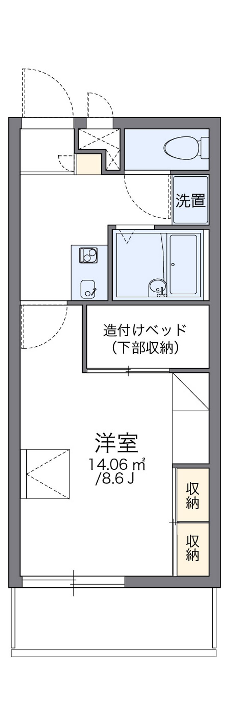 レオパレスサンシャイン 間取図