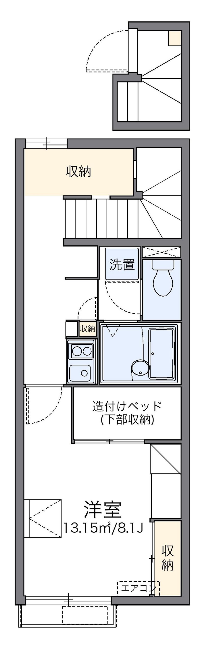 レオパレスボンジュールⅣ 間取図