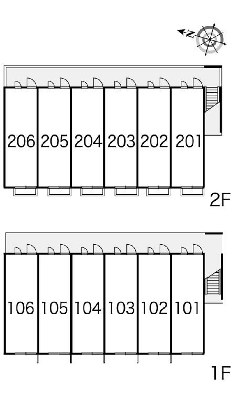 レオパレスエポック上地 間取配置図