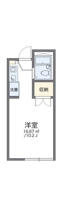 レオパレス東大路ハシモト 間取り図