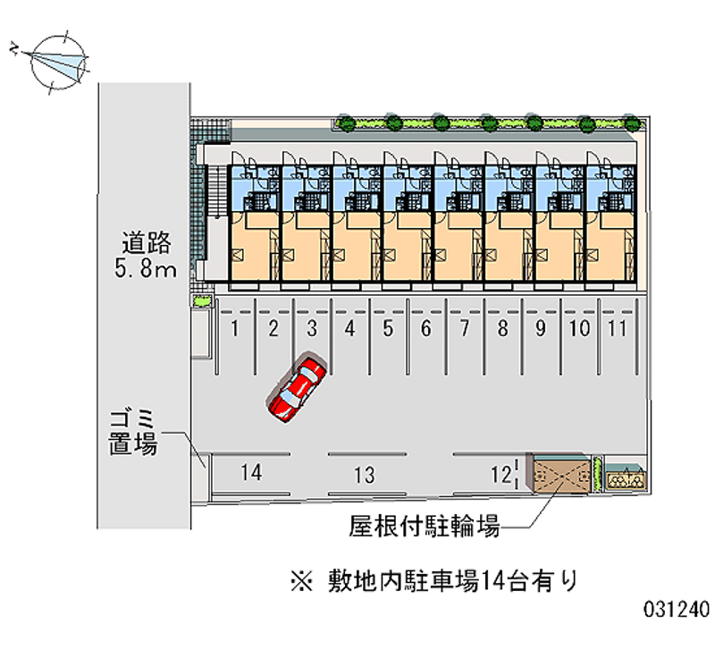 レオパレスコロニー 月極駐車場