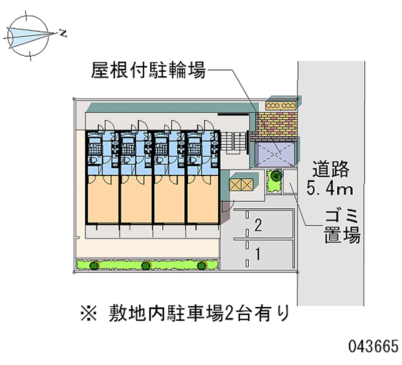 レオパレスマイム 区画図