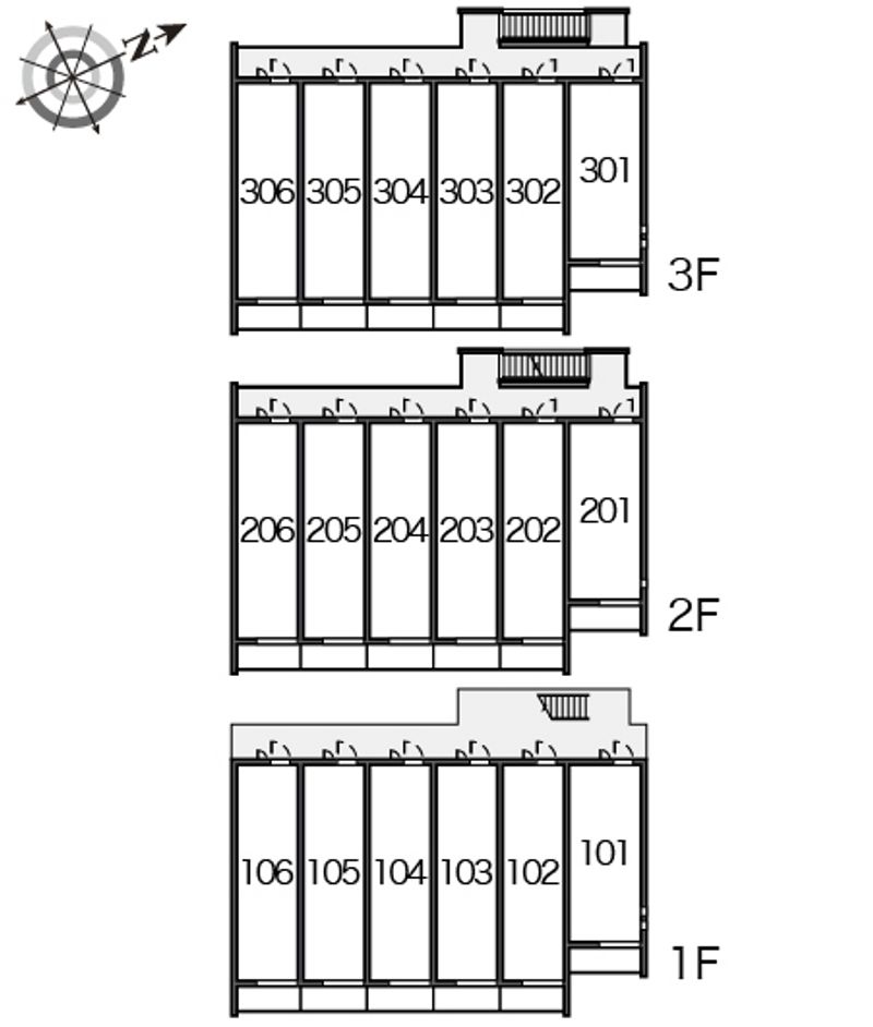 クレイノオリーブハウス　ネオⅡ 間取配置図