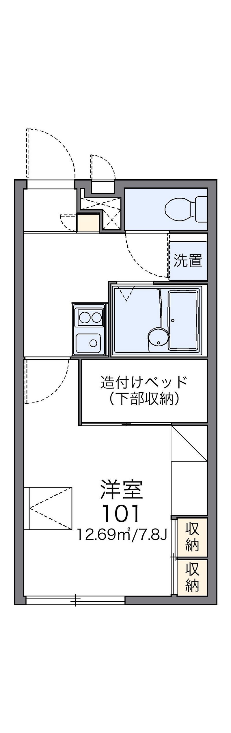 レオパレス藤Ⅱ 間取図