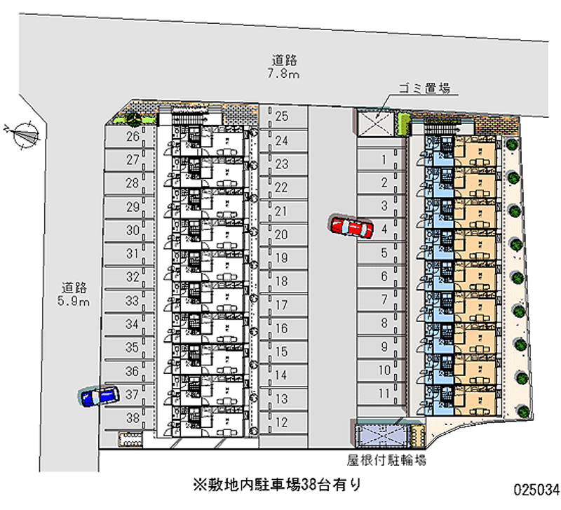 レオパレス本郷Ｂ 月極駐車場