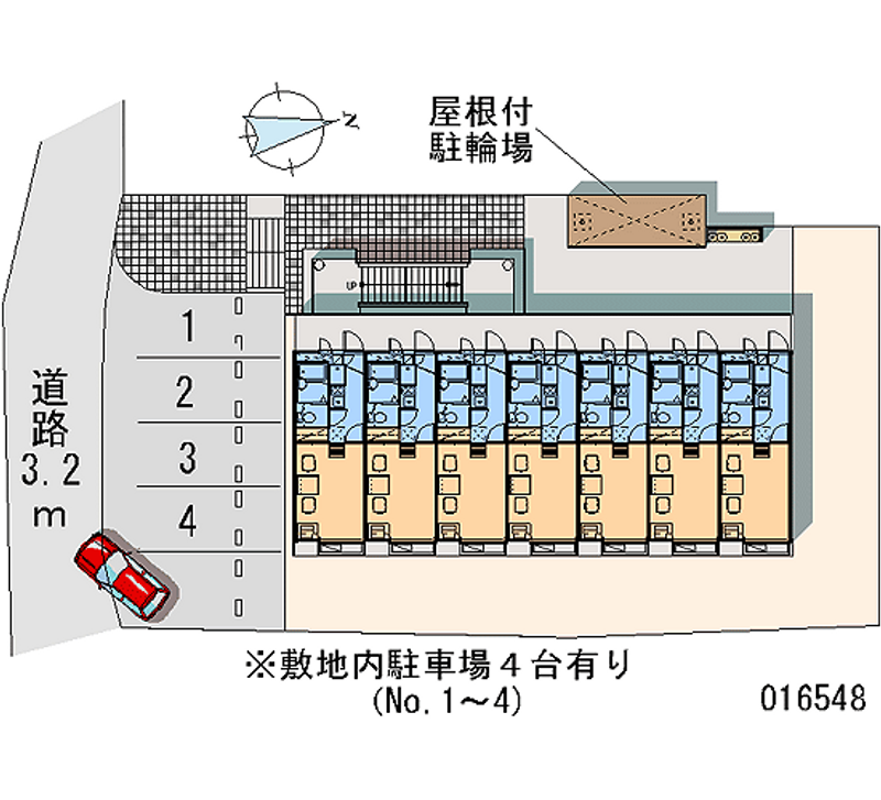 レオパレスオークリーフ南 区画図