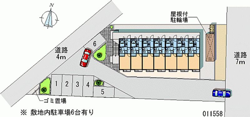 レオパレスエクセル乙高 月極駐車場