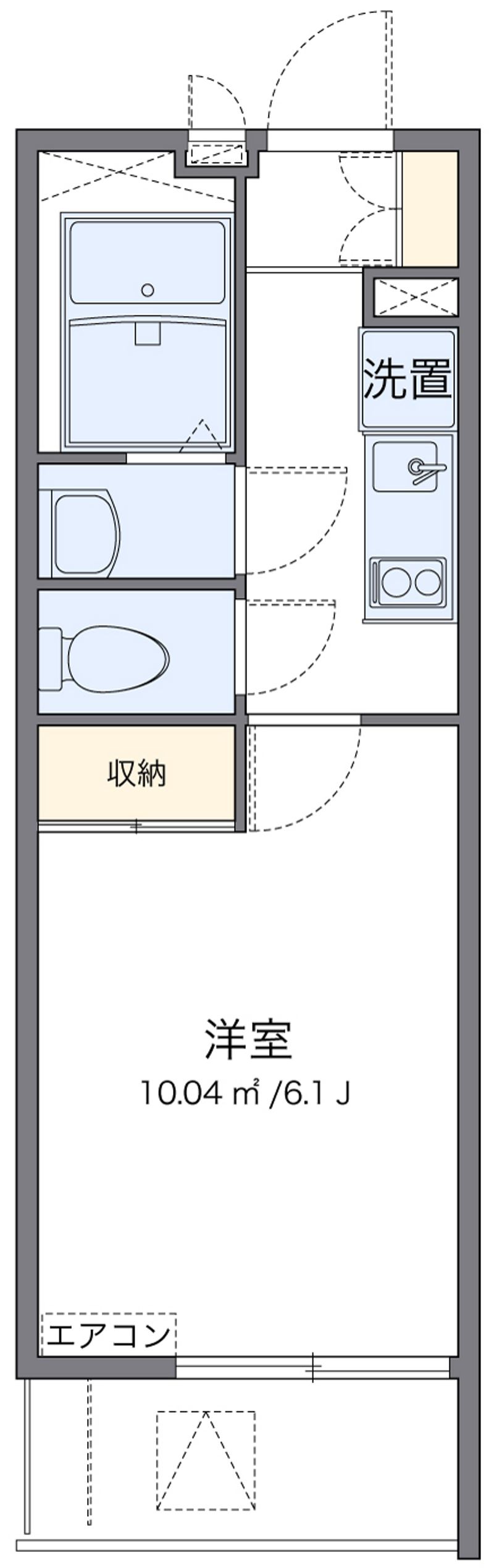 レオパレスワッフル 間取図