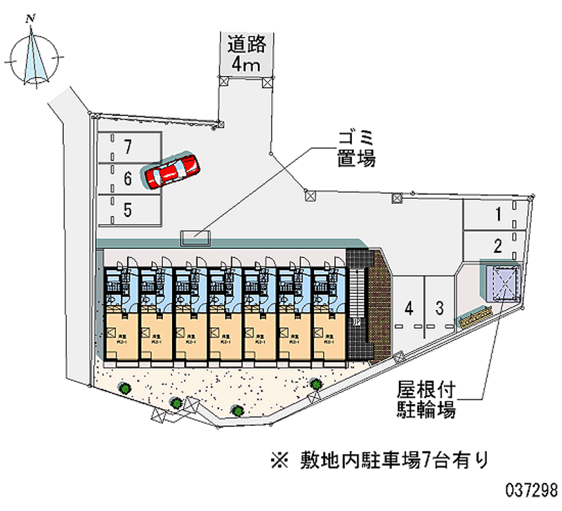 レオパレスたゆたり 月極駐車場