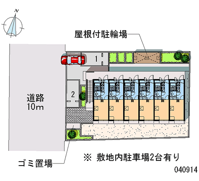 レオパレスルミエール本町 区画図