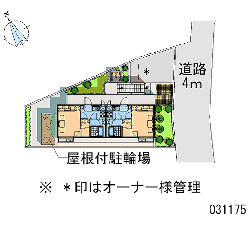 レオパレス三立ハイツＣ 区画図