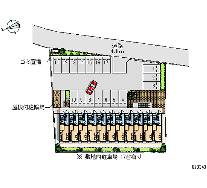 23343 Monthly parking lot