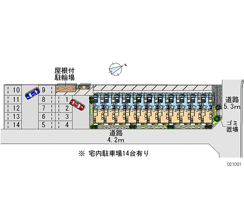 21001 Monthly parking lot