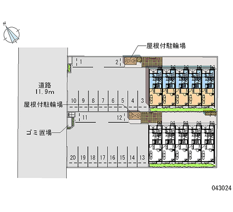 43024 bãi đậu xe hàng tháng