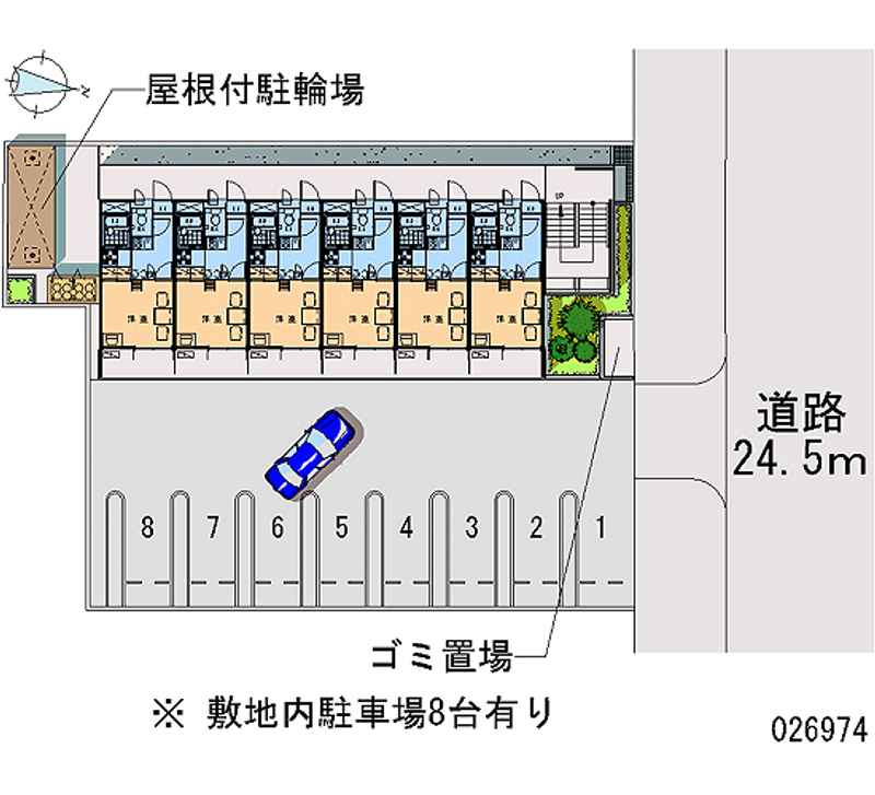 レオパレスカトレア 月極駐車場