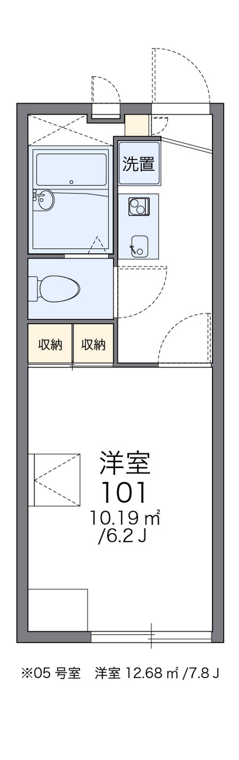 レオパレスサンライズ 間取図
