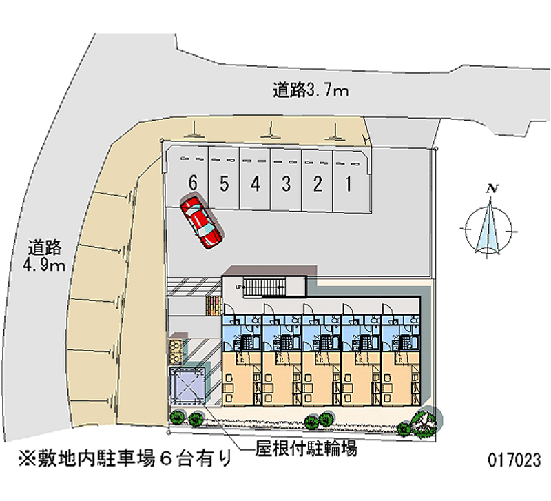 レオパレス鉢の木館 月極駐車場