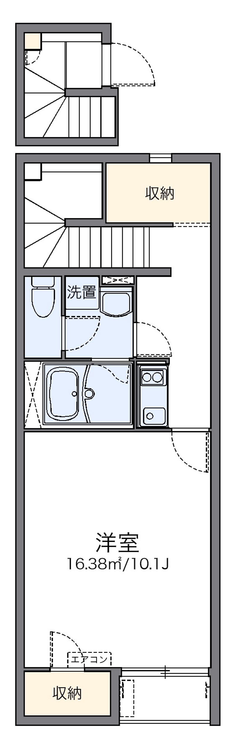 レオネクスト栗林 間取図