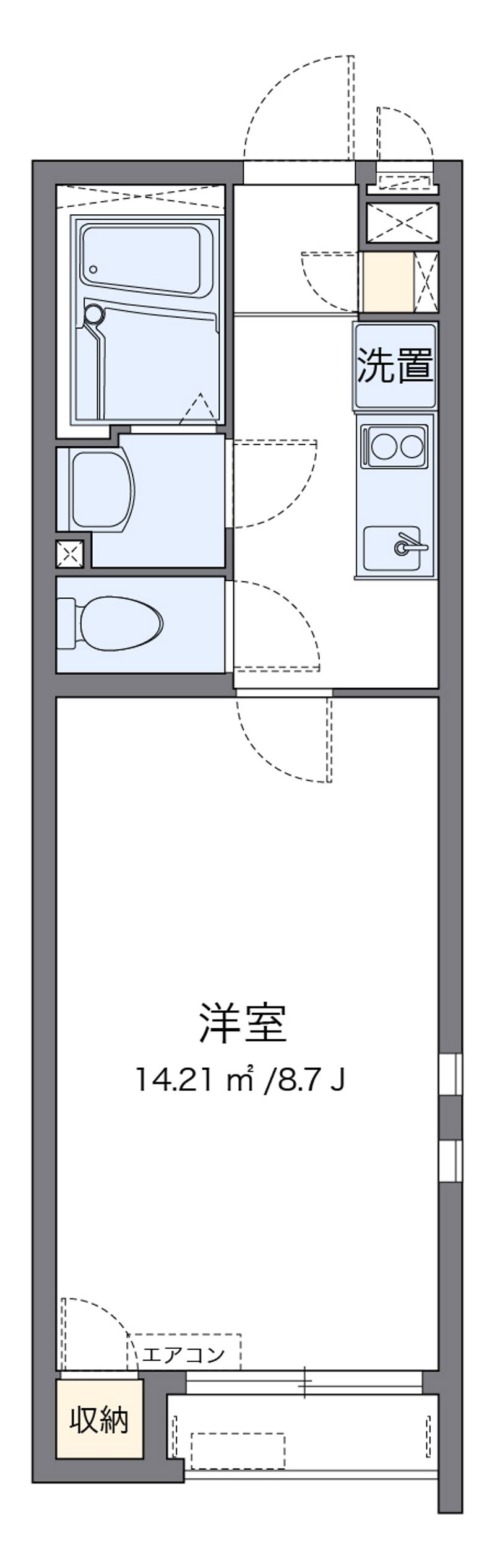 クレイノボヌール　テルマエ 間取図