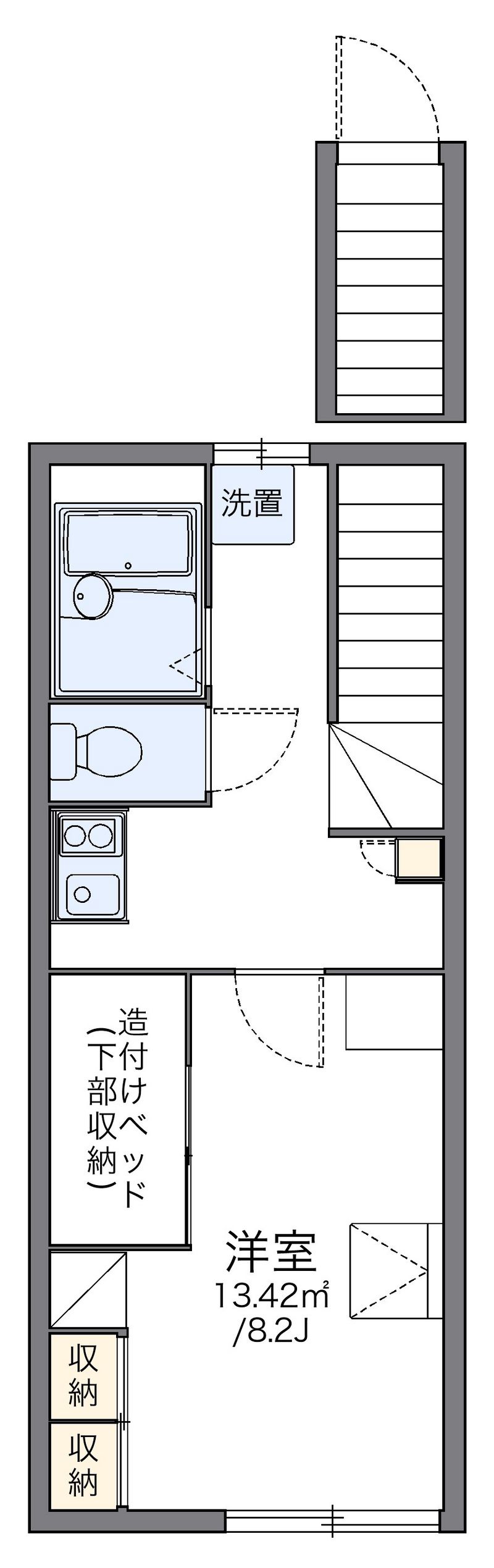 レオパレス金剛沢 間取図
