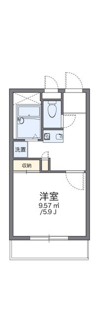 レオパレスＭＩＷＡ 間取り図