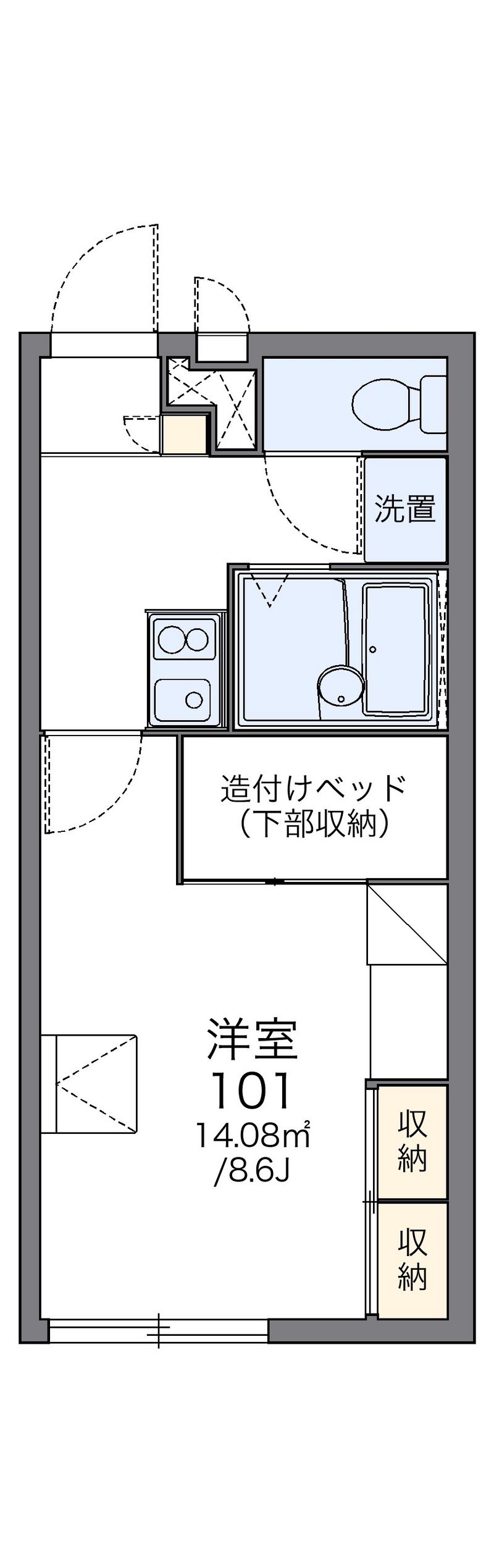 レオパレスＭ．Ｓ．Ｍ 間取図