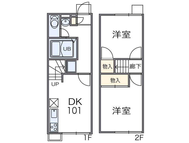 レオパレスリチェル 間取図
