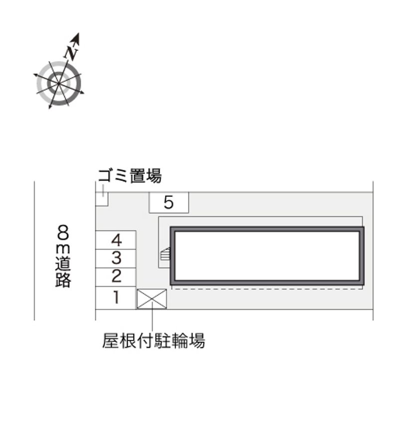 レオパレス有東 配置図