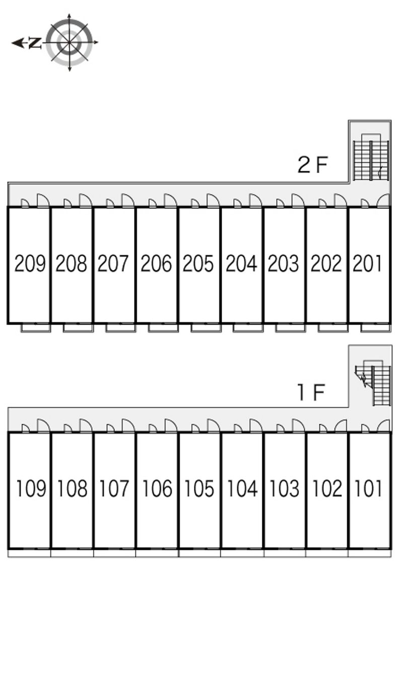 レオパレスグレイスⅠ 間取配置図