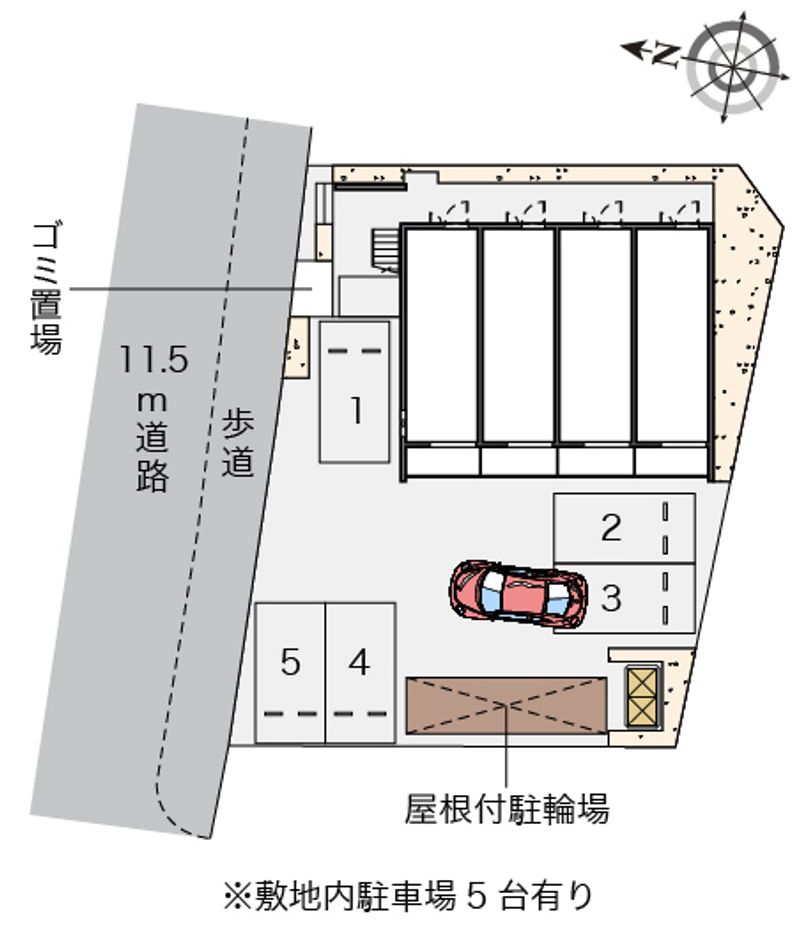クレイノタウンコート　松江 配置図