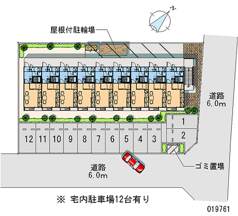 レオパレスセラヴィⅡ 月極駐車場