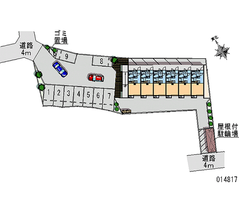 14817 bãi đậu xe hàng tháng