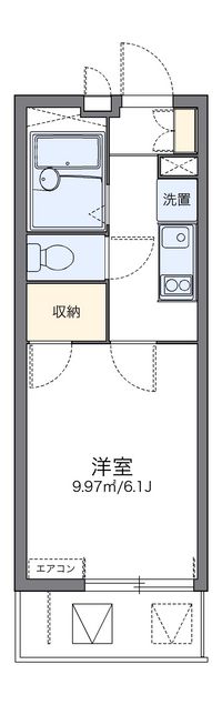 レオパレスグリーンビュー和田 間取り図