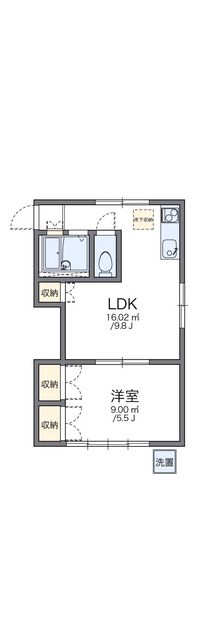 レオパレス大宮第１９ 間取図