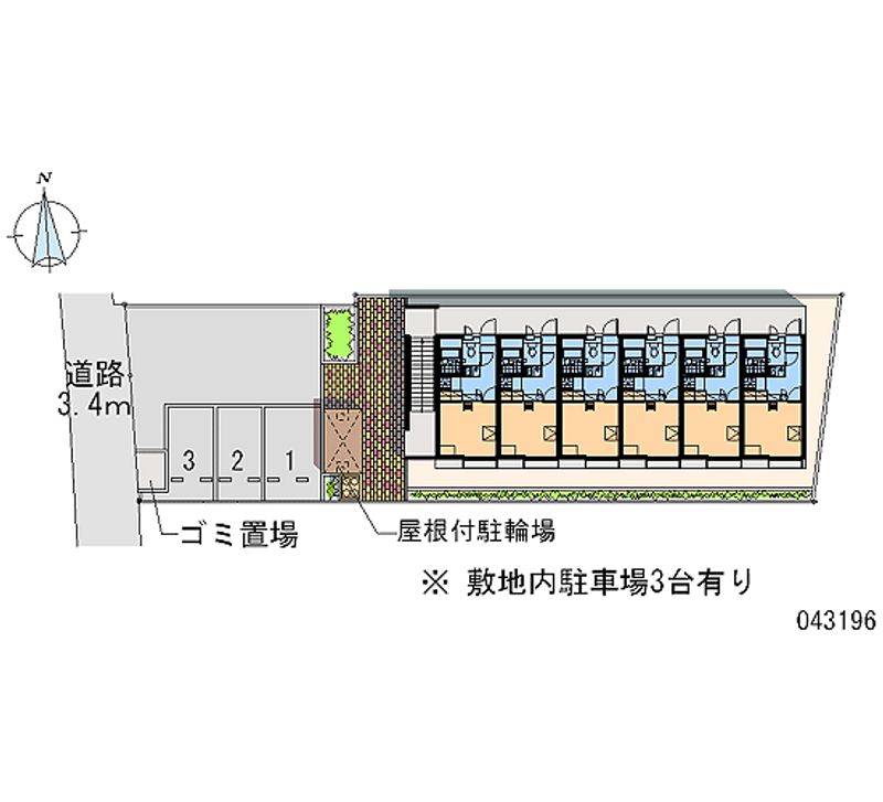 レオパレスＫ 月極駐車場