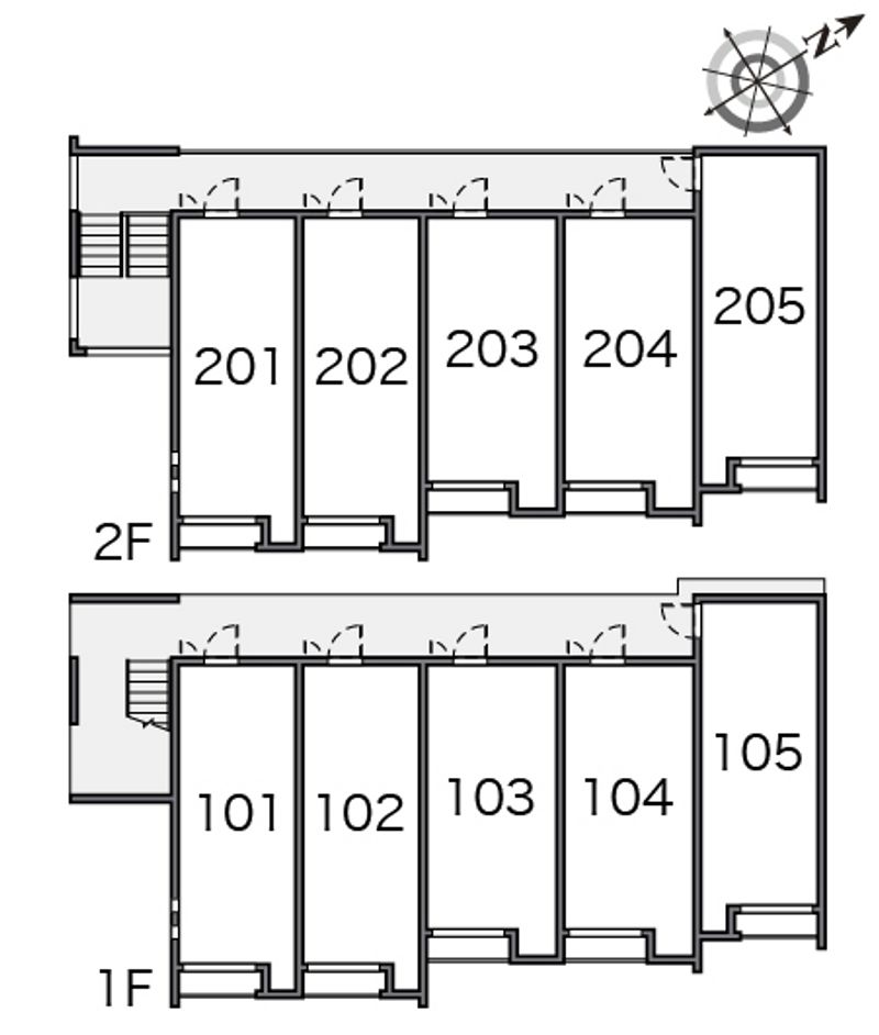 クレイノハイツヨシモト 間取配置図
