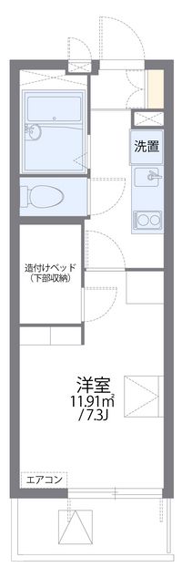 レオパレス南一番 間取り図