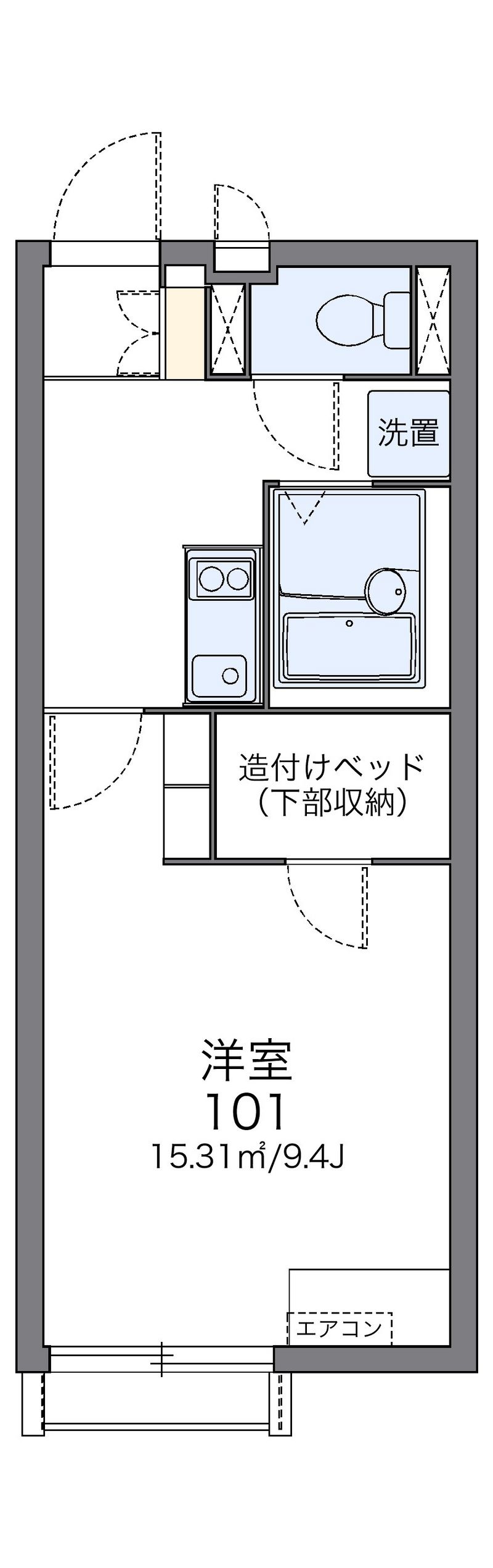 レオネクスト鳶尾Ⅱ 間取図