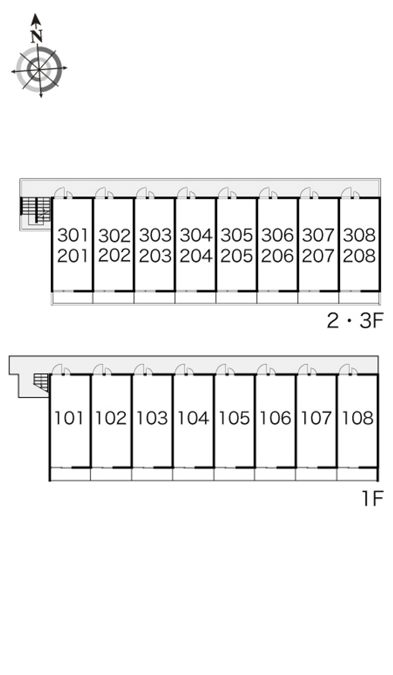 レオパレスセジュール和泉 間取り配置図