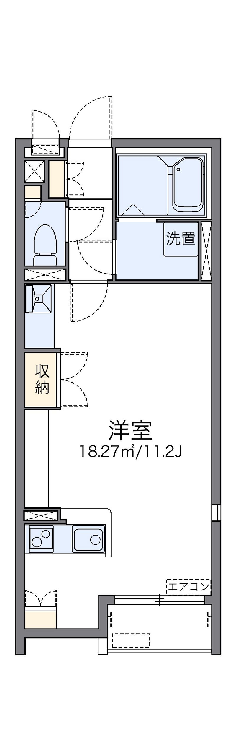 レオネクストＡｑｕａ 間取図