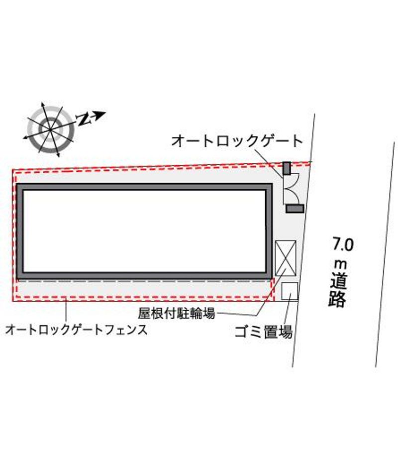 レオパレス鶴羽 配置図