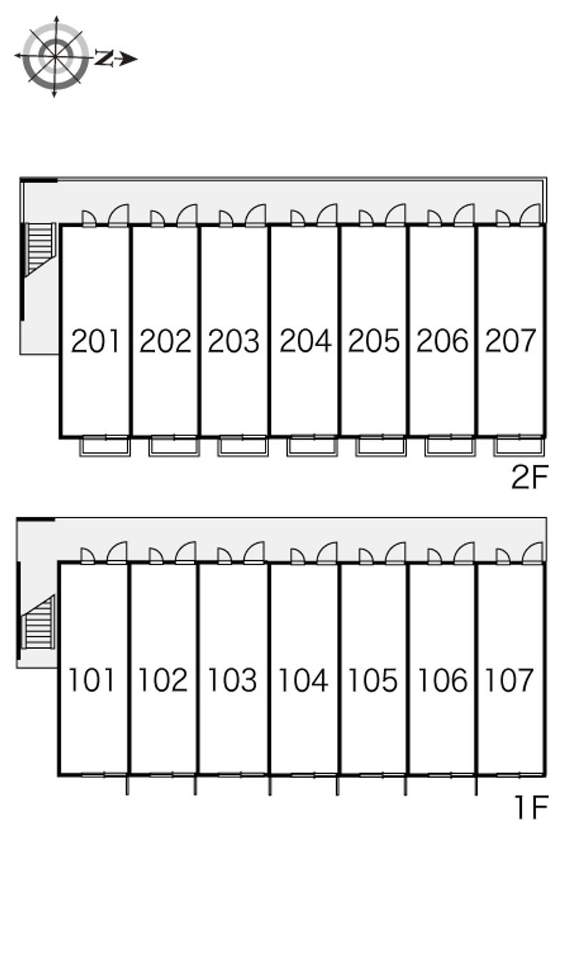 レオパレスマシューⅠ 間取配置図