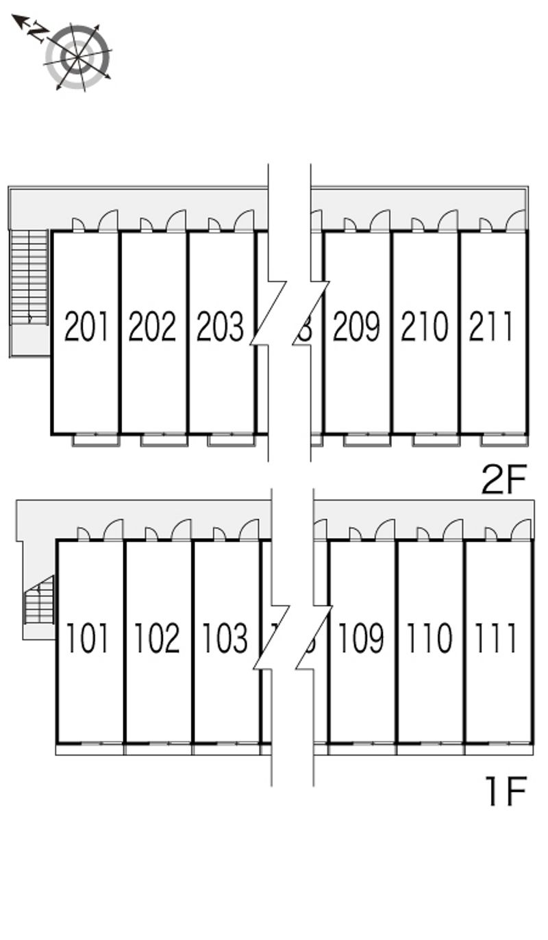 レオパレスＷｉｌｄ　Ｂｏａｒ 間取り配置図